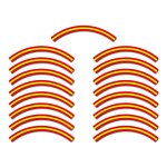 Autocollants compatible avec de jante de vlo de route bandera espaa
