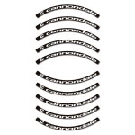Autocollants compatible avec de jante de v�lo de route cannondale 35mm
