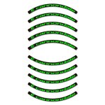 Autocollants compatible avec de jante de v�lo de route cannondale 35mm