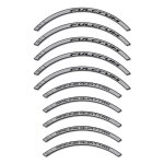 Autocollants compatible avec de jante de vlo de route fulcrum racing quattro 35mm