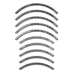 Autocollants compatible avec de jante de vlo de route fulcrum racing quattro 35mm