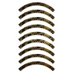 Autocollants compatible avec de jante de vlo de route roval lnea 50mm