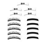 Autocollants compatible avec de jante de vélo de route speedsix world cup 50mm sram s40 - 40mm Autocollants compatible avec de jante de vélo de route speedsix world cup 50mm sram s40 - 40mm