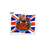 Autocollant sticker bouledogue angleterre drapeau uk, 10 x 12 cm Autocollant sticker bouledogue angleterre drapeau uk, 10 x 12 cm