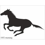 Sticker d�coratif - maxi decor - cheval - 50 x 35 cm - noir - r�sistant et durable