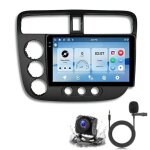 Autoradio 9 pouces android 15 gps bluetooth pour honda civic 2001 � 2005 yonis