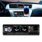 Autoradio mp3 1 din bluetooth avec support t�l�phone usb et radio fm yonis
