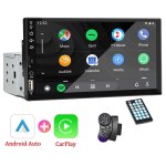Autoradio tactile 2 din bluetooth apple carplay / android auto kit complet
