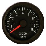 Autostyle pi 48955 tableaux de bord instrument performance compte tours, noir classique, 52 mm