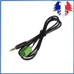 Auxiliaire c�ble 3. 5mm jack aux adaptateur entr�e pour renault mp3 ipod iphone