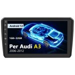 Awesafe autoradio android 12 pour audi a3 / s3 / rs3 2012 - 2020 1go + 32go 9'' ecran tactile avec carplay ...