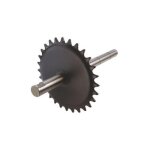 Axe pedalier / poulie cyclo teknix adaptable 41 / 51 mbk