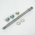 Axe roue avant selection cgn motorise pour mobylette peugeot 50 103 mvl �12mm x 185mm neuf