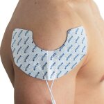 Axion - 2 electrodes pour les epaules - connexion a fiches de 2 mm