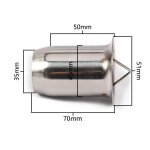 B - 51mm silencieux silencieux db killer moto, tuyau acc�s, 51mm, 61mm, 73inboulon pit bike pcx 125 mt07 ...