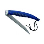 B�ck 7220 couteau silver creek, lame filet acier 420 rev�tement titanium, manche 18, 5 cm nylon / gomme ...