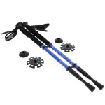 Btons de marche vendus a la paire guidetti baton nature hike blue paire bleu moyen
