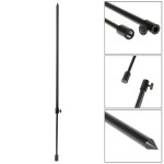 Btons de pche a la carpe en alliage d'aluminium, support de canne rglable, dosette solide de 48 a ...