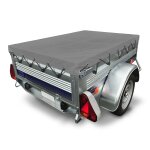 Bche plate / sans rebord pour remorque 150 x 105 gris
