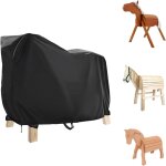 Bâche de protection etanche pour cheval en bois avec cordon de serrage et boucle - 140 x 100 x 130 cm ... Bâche de protection etanche pour cheval en bois avec cordon de serrage et boucle - 140 x 100 x 130 cm ...