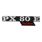 Badge panneau lat�ral compatible avec piaggio vespa px 80e lusso logo ecusson carrosserie restauration ...