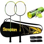 Badminton set complet, raquette badminton en fibre de carbone pour l'entraînement, raquettes avec sac ... Badminton set complet, raquette badminton en fibre de carbone pour l'entraînement, raquettes avec sac ...