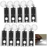 Baertmy - 10 pices porte - cls lumineux enfant, mini lampes de poches camping lampe porte clef torche ...