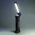 Baladeuse led rechargeable, lampe de travail portableled rechargeable puissante lampe aimante cob 5modes ...