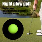 Balles fluorescentes pour enfants, 1 a 3 balles lumineuses, base de golf, de nuit, de sport
