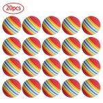 Balles de golf en mousse eva 20, nouvelles eponges arc en ciel jaunes / rouges / bleues pour l'entranement ...