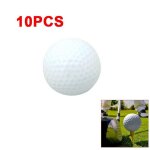 Balles de golf en mousse pu blanche, 10 pices / paquet, pour sports de plein air, pour pratique en intrieur ...