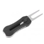 Marque de pas de balle de golf multifonction, 2 pices, rparation divot noir, lame de commutation et ...