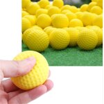 Balle de golf en plastique souple jaune, 1 pice, en mousse elastique pour l'entranement en intrieur ...