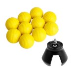Balles de golf en pu, 10 pices, en mousse souple, d'entranement + poigne de putter, ramassage a griffes ...