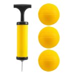 Balles de jeu roundnet remplacables, mini - volley - ball de competition, lot de 3 avec pompe