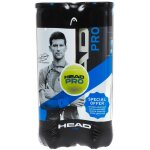 Balles de tennis pack de 2 tubes head bipack pro blue jaune 70905