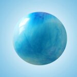 Balle de yoga epaississante de remise en forme lisse gym de 55 cm mei2682