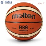 Ballon de basket - ball molten bg4500 en cuir pu, officiel, rsistant a l'usure, non ald, jeu intrieur ...