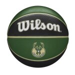 Ballon de basketball nba milwaukee bucks wilson team tribute exterieur