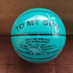 Ballon d'entraînement en cuir pour anniversaire, cadeaux de basket - ball gravés pour fils avec mon fils, ... Ballon d'entraînement en cuir pour anniversaire, cadeaux de basket - ball gravés pour fils avec mon fils, ...