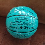 Ballon d'entraînement en cuir gravé pour anniversaire, cadeaux de basket - ball pour fils avec mon fils, ... Ballon d'entraînement en cuir gravé pour anniversaire, cadeaux de basket - ball pour fils avec mon fils, ...