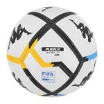 Ballon de foot blanc / noir / jaune kappa player 20