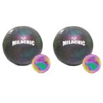 Ballons de football lumineux holographiques, qui brillent dans la nuit, pour l'extrieur, jouets, camra ...