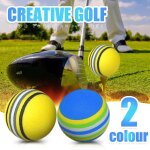Ballon en mousse a rayures arc - en - ciel, 20 pices / paquet, 1 lb, balle d'entranement, balanoire, ...
