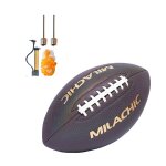 Ballon de rugby réfléchissant en cuir, brillant et résistant a l'usure, pour l'entraînement nocturne, ... Ballon de rugby réfléchissant en cuir, brillant et résistant a l'usure, pour l'entraînement nocturne, ...
