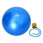 Ballon de yoga 55 cm avec pompe anti - eclatement exercice equilibre s�ance d'entra�nement bleu