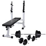 Banc de musculation complet d'entra�nement et support de poids jeu d'halt�res 60, 5 kg helloshop26 02 ...