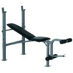 Banc de musculation fitness entrainement complet dossier r�glable curler supports barre et halt�res