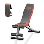 Banc de musculation pliable et ajustable, 300kg / 660lb banc de musculation pliable et rapide, multifonction ...