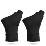Bande de compression du poignet et et du pouce, 1 paire le noir